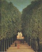 Henri Rousseau The Avenue,Park of Saint-Cloud oil